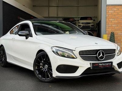 White Used 2017 Mercedes C220 AMG line Coupe | £16,495 (A bit pricey)