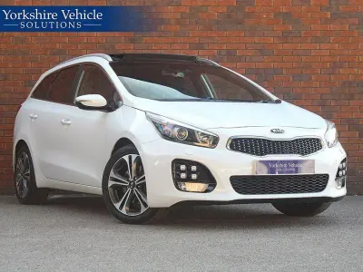 Used Kia Ceed GT-Line S 136 HP (100 kW) 2018 White Hatchback