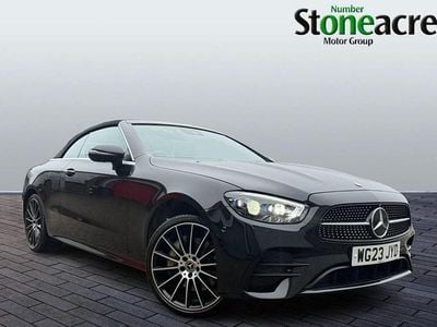 Used Mercedes E400 AMG line 2023 Black Cabriolet
