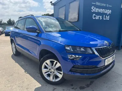 Used Skoda Karoq SE Technology 116 HP (85 kW) 2018 Blue SUV