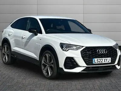 Used Audi Q3 Sportback Black Edition 187 HP (137 kW) 2022 Ibis white SUV
