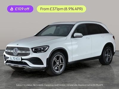 White Used 2021 Mercedes GLC220 AMG line SUV | £24,137 (Good price)