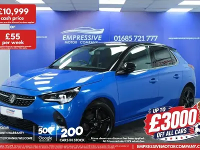 Used Vauxhall Corsa Edition 75 HP (55 kW) 2021 Blue Hatchback