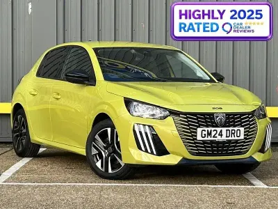 Used Peugeot 208 Allure 101 HP (74 kW) 2024 Yellow Hatchback