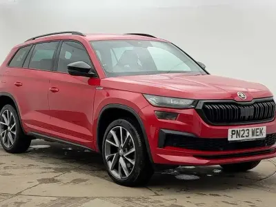 Used Skoda Kodiaq SportLine 110 HP (80 kW) 2023 Velvet red metallic SUV