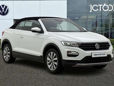 White Used 2021 VW T-Roc Cabriolet Design Cabriolet | £18,608 (Good price)