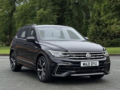 Black Used 2021 VW Tiguan R-line SUV | £25,995 (Fair price)
