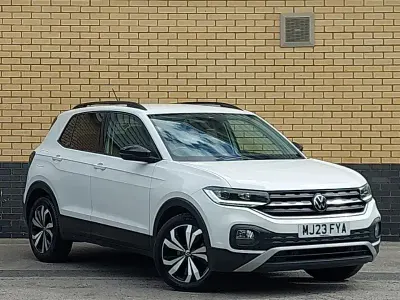 Used VW T-Cross Black Edition 110 HP (80 kW) 2023 White SUV