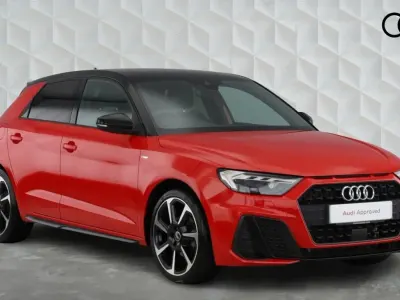 Used Audi A1 Sportback Black Edition 150 HP (110 kW) 2023 Misano red Hatchback