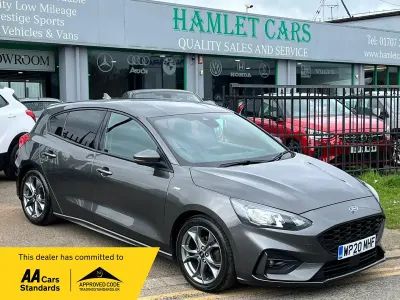 Begagnad Ford Focus ST-Line 120 HK (88 kW) 2020 Grå Halvkombi
