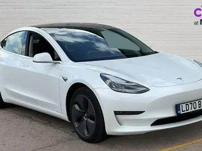 Used Tesla Model 3 Long Range AWD 258 kW (351 HP) 2020 White Sedan