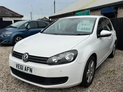 Used VW Golf VI Match 105 HP (77 kW) 2011 White Hatchback