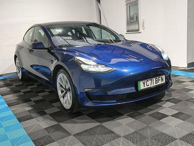 Used Tesla Model 3 Long Range AWD 366 kW (498 HP) 2021 Blue Sedan