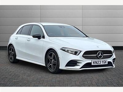 Used Mercedes A180 AMG Line Premium 136 HP (100 kW) 2023 White Hatchback