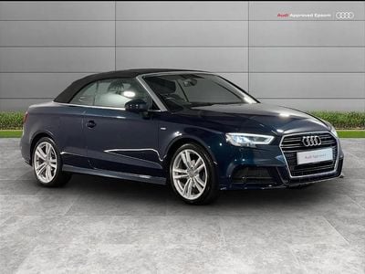 Blue Used 2018 Audi A3 Cabriolet S-Line Cabriolet | £17,999 (Fair price)
