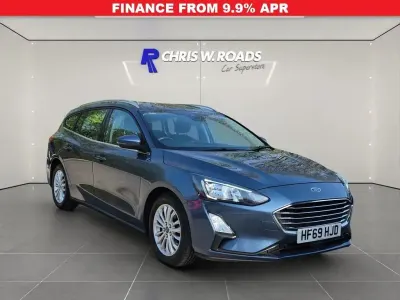 Begagnad Ford Focus Titanium 150 HK (110 kW) 2019 Blå Kombi