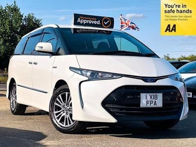 Used Toyota Estima Hybrid 2018 Pearl white MPV