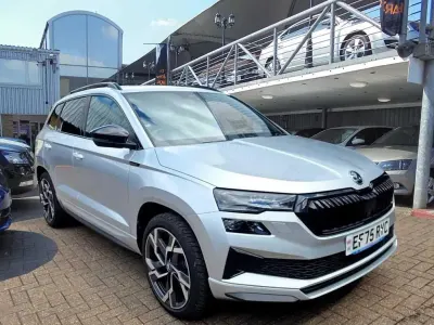 Used Skoda Karoq SportLine 190 HP (139 kW) 2025 Brilliant silver metallic SUV