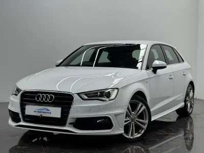 Used Audi A3 S-Line 125 HP (91 kW) 2014 White Hatchback