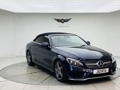Blue Used 2017 Mercedes C200 AMG line Cabriolet | £12,995 (Good price)