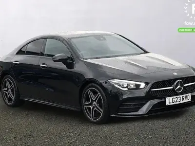 Used Mercedes CLA180 AMG Line Premium 136 HP (100 kW) 2022 Black Coupe