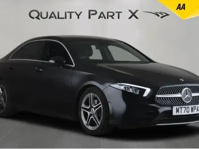 Begagnad Mercedes A200 AMG line 163 HK (119 kW) 2020 Svart Sedan
