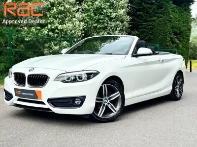 Used BMW 218 Sport Line 136 HP (100 kW) 2017 White Cabriolet