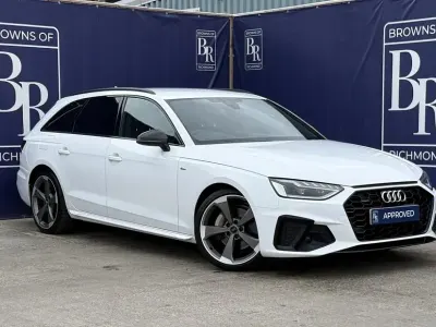 Used Audi A4 Black Edition 190 HP (139 kW) 2020 White Estate