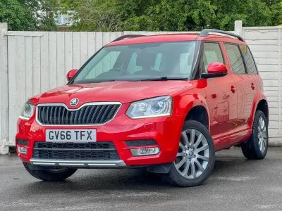 Used Skoda Yeti SE L 110 HP (80 kW) 2017 Red SUV