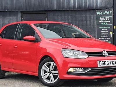 Used VW Polo Match 75 HP (55 kW) 2016 Red Hatchback