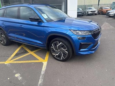 Race blue metallic Used 2023 Skoda Kodiaq vRS SUV | £36,450 (A bit pricey)