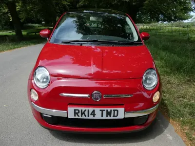 Used Fiat 500 Lounge 69 HP (50 kW) 2014 Red Hatchback