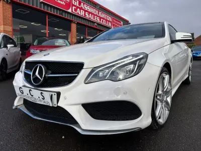 Used Mercedes E220 AMG line 2016 White Coupe