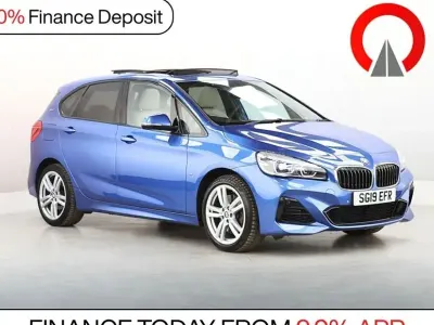 Used BMW 225 Active Tourer M Sport 224 HP (164 kW) 2019 Blue MPV