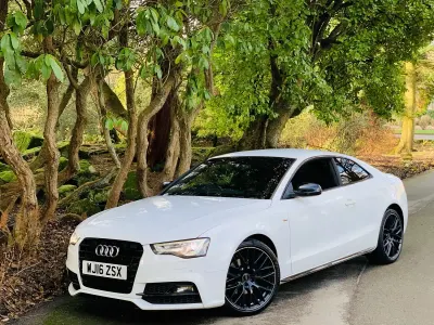 Used Audi A5 Black Edition 190 HP (139 kW) 2016 White Coupe