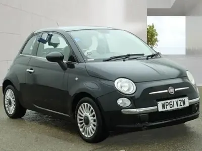 Used Fiat 500 Lounge 69 HP (50 kW) 2011 Black Hatchback