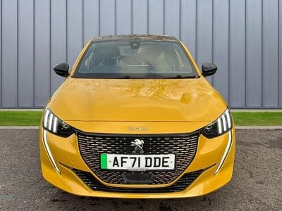 Used Peugeot e-208 GT 98 kW (134 HP) 2021 Yellow Hatchback