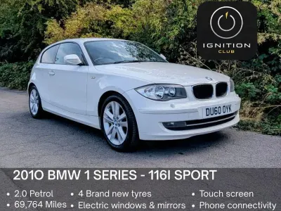 Used BMW 116 Sport Line 120 HP (88 kW) 2010 White Hatchback