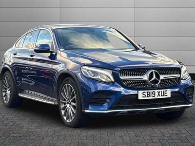 Used Mercedes GLC250 AMG Line Premium 211 HP (155 kW) 2019 Blue Coupe