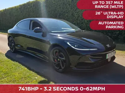 Ny MG IM5 Performance 553 kW (752 HK) 2026 Svart Halvkombi