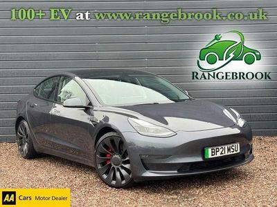 Grey Used 2021 Tesla Model 3 Performance Sedan | £18,299 (Fair price)