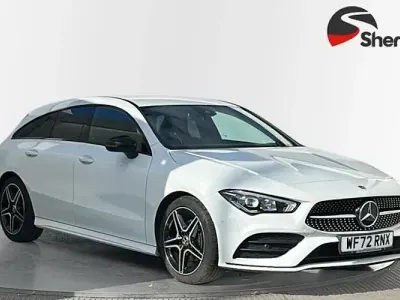 Used Mercedes CLA180 AMG line 136 HP (100 kW) 2022 White Coupe