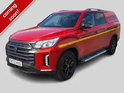 Used SsangYong Musso 187 HP (137 kW) 2022 Red Pickup