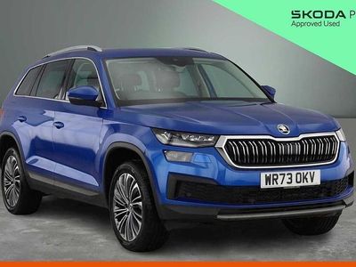 Used Skoda Kodiaq SE L Executive 150 HP (110 kW) 2023 Race blue metallic SUV