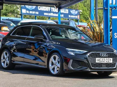 Used Audi A3 Sportback S-Line 110 HP (80 kW) 2022 Black Hatchback