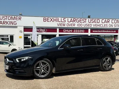 Used Mercedes A180 AMG Line Premium 116 HP (85 kW) 2020 Black Hatchback