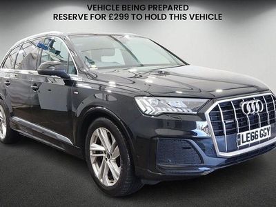 Used Audi Q7 S-Line 231 HP (169 kW) 2021 Mythos black metallic/mythos black metallic SUV