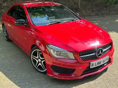 Begagnad Mercedes CLA220 AMG 2015 Röd Sedan