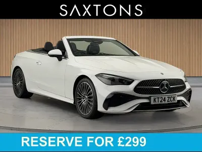 Used Mercedes CLE300 AMG line 2024 Opalite white Cabriolet