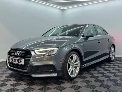 Used Audi A3 S-Line 150 HP (110 kW) 2019 Grey Sedan